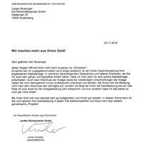 Ein Referenzschreiben